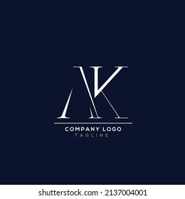 Logotipo de marca de primer nivel basado en el alfabeto blanco color de fondo azul.