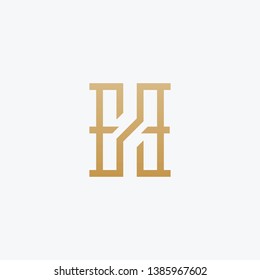 Premium Initial HE Logo - Vector logo template