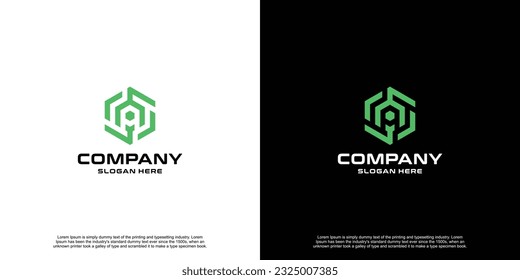 Diseño inicial de logotipo para empresas nuevas premium