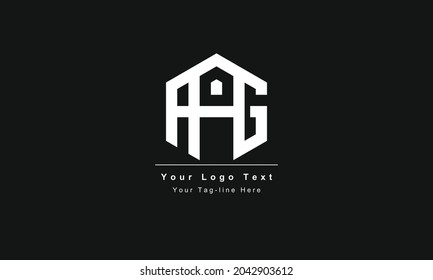 Premium Initial Letter AHA Logo Design. Trendy fantastische künstlerische schwarz-weiße Farbe. Alphabet-Logo auf AHA-Basis