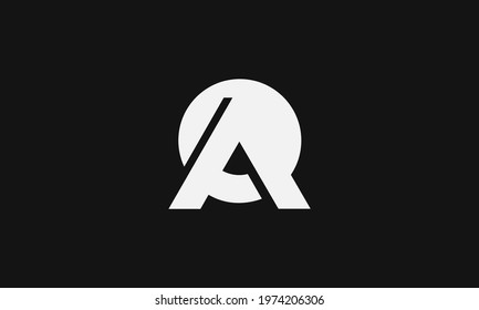 Premium Initial Letter AQ logo design. Trendy awesome artistic black and white color
AQ QA initial based Alphabet icon logo