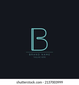 Premium initial letter B logo icon