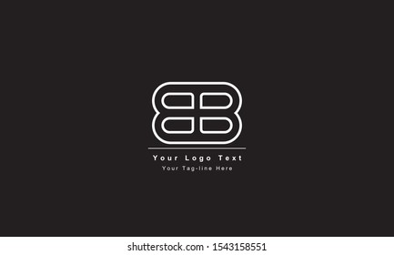 Premium Initial Letter BB logo design. Trendy awesome artistic black and white color
BB initial based Alphabet icon logo