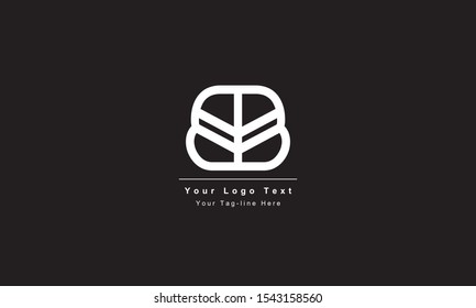 Premium Initial Letter BB logo design. Trendy awesome artistic black and white color
BB initial based Alphabet icon logo