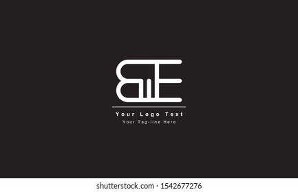 Premium Initial Letter BE logo design. Trendy awesome artistic black and white color
BE EB initial based Alphabet icon logo