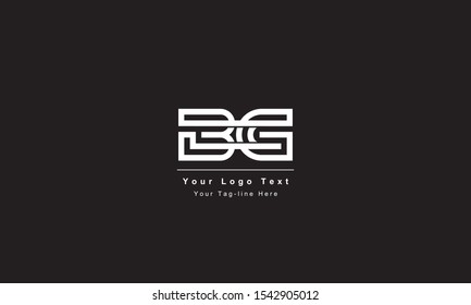 Premium Initial Letter BG logo design. Trendy awesome artistic black and white color
BG GB initial based Alphabet icon logo