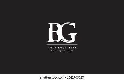 Premium Initial Letter BG logo design. Trendy awesome artistic black and white color
BG GB initial based Alphabet icon logo