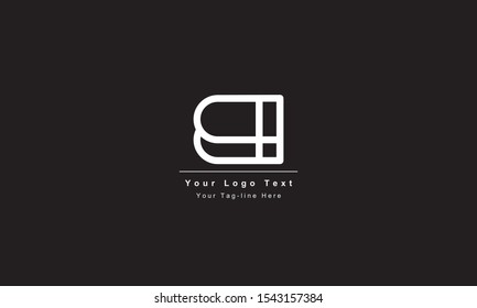 Premium Initial Letter BI logo design. Trendy awesome artistic black and white color
BI IB initial based Alphabet icon logo