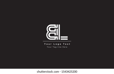 Premium Initial Letter BL logo design. Trendy awesome artistic black and white color
BL LB initial based Alphabet icon logo