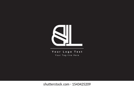 Premium Initial Letter BL logo design. Trendy awesome artistic black and white color
BL LB initial based Alphabet icon logo