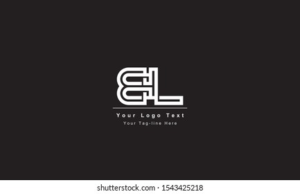 Premium Initial Letter BL logo design. Trendy awesome artistic black and white color
BL LB initial based Alphabet icon logo