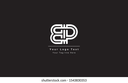 Premium Initial Letter BP logo design. Trendy awesome artistic black and white color
BP PB initial based Alphabet icon logo