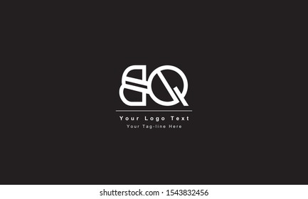 Premium Initial Letter BQ logo design. Trendy awesome artistic black and white color
BQ QB initial based Alphabet icon logo