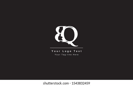 Premium Initial Letter BQ logo design. Trendy awesome artistic black and white color
BQ QB initial based Alphabet icon logo