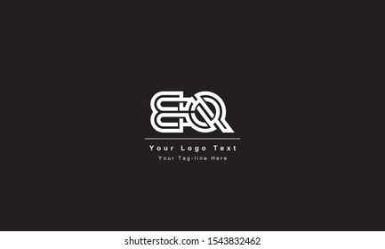 Premium Initial Letter BQ logo design. Trendy awesome artistic black and white color
BQ QB initial based Alphabet icon logo