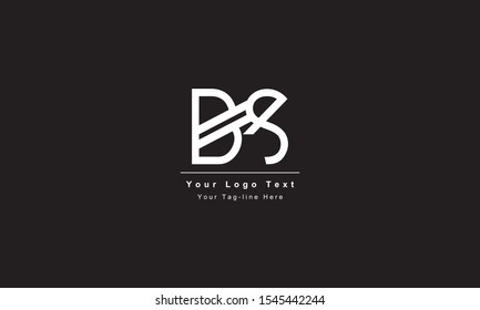 Premium Initial Letter BS logo design. Trendy awesome artistic black and white color
BS SB initial based Alphabet icon logo