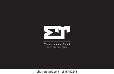 Premium Initial Letter BT logo design. Trendy awesome artistic black and white color
BT TB initial based Alphabet icon logo