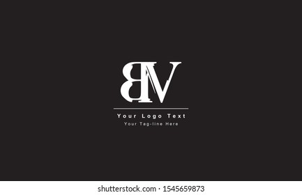 Premium Initial Letter BV logo design. Trendy awesome artistic black and white color
BV VB initial based Alphabet icon logo