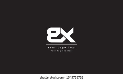 Premium Initial Letter BX logo design. Trendy awesome artistic black and white color
BX XB initial based Alphabet icon logo