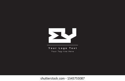 Premium Initial Letter BY logo design. Trendy awesome artistic black and white color
BY YB initial based Alphabet icon logo