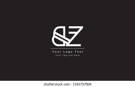 Premium Initial Letter BZ logo design. Trendy awesome artistic black and white color
BZ ZB initial based Alphabet icon logo