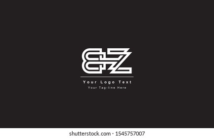 Premium Initial Letter BZ logo design. Trendy awesome artistic black and white color
BZ ZB initial based Alphabet icon logo