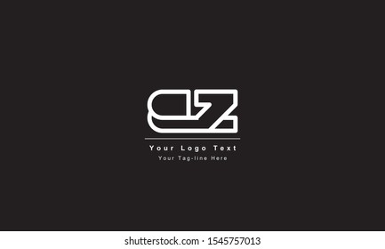 Premium Initial Letter BZ logo design. Trendy awesome artistic black and white color
BZ ZB initial based Alphabet icon logo