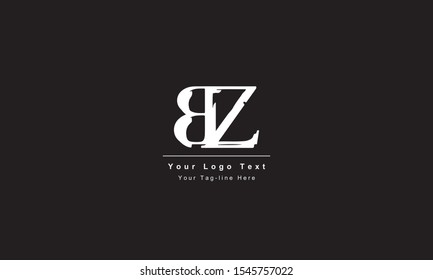 Premium Initial Letter Bz Logo Design Stock Vector (Royalty Free ...