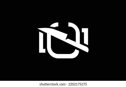 Premium Initial Letter C knife logo design. Trendy awesome artistic black and white color. C knife initial based Alphabet icon logo