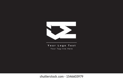 Premium Initial Letter CE logo design. Trendy awesome artistic black and white color
CE EC initial based Alphabet icon logo