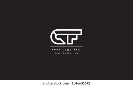 Premium Initial Letter CF logo design. Trendy awesome artistic black and white color
CF FC initial based Alphabet icon logo