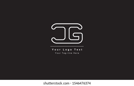 Premium Initial Letter CG logo design. Trendy awesome artistic black and white color
CG GC initial based Alphabet icon logo