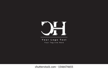 Premium Initial Letter CH logo design. Trendy awesome artistic black and white color
CH HC initial based Alphabet icon logo