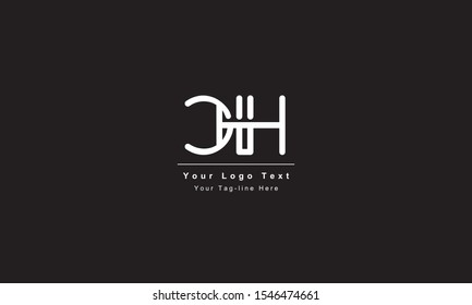 Premium Initial Letter CH logo design. Trendy awesome artistic black and white color
CH HC initial based Alphabet icon logo
