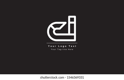 Premium Initial Letter CI logo design. Trendy awesome artistic black and white color
CI IC initial based Alphabet icon logo