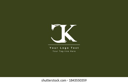 Diseño del logotipo Premium de la carta inicial CK. Colores artísticos impresionantes, negros y blancos
Logo del icono del alfabeto basado en KC de CK