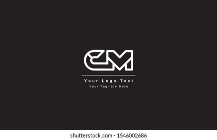 Premium Initial Letter Cm Logo Design Stock Vector (Royalty Free ...