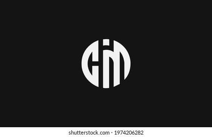 Premium Initial Letter CM logo design. Trendy awesome artistic black and white color
CM MC initial based Alphabet icon logo