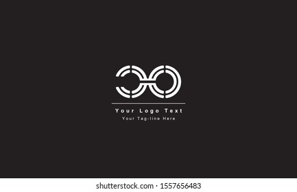 Premium Initial Letter CO logo design. Trendy awesome artistic black and white color
CO OC initial based Alphabet icon logo