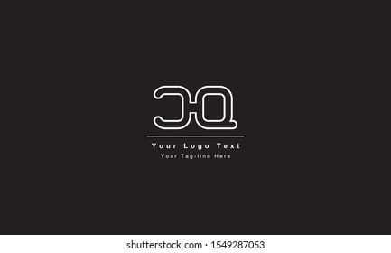 Premium Initial Letter CQ logo design. Trendy awesome artistic black and white color
CQ QC initial based Alphabet icon logo