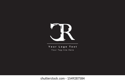 Premium Initial Letter CR logo design. Trendy awesome artistic black and white color
CR RC initial based Alphabet icon logo