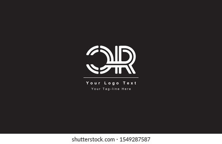 Premium Initial Letter CR logo design. Trendy awesome artistic black and white color
CR RC initial based Alphabet icon logo