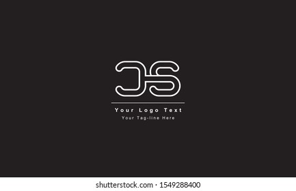 Premium Initial Letter CS logo design. Trendy awesome artistic black and white color
CS SC initial based Alphabet icon logo