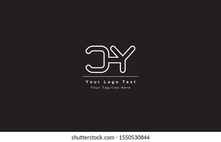 Premium Initial Letter CY logo design. Trendy awesome artistic black and white color
CY YC initial based Alphabet icon logo