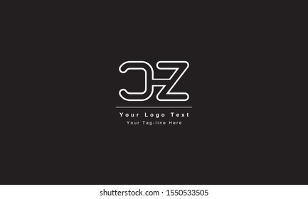 Premium Initial Letter CZ logo design. Trendy awesome artistic black and white color
CZ ZC initial based Alphabet icon logo