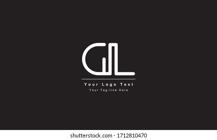 Premium Initial Letter DL logo design. Trendy awesome artistic black and white color
DL LD initial based Alphabet icon logo