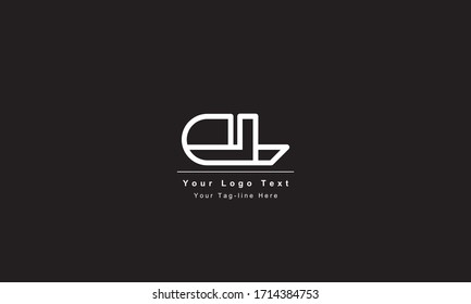 Premium Initial Letter DL logo design. Trendy awesome artistic black and white color
DL LD initial based Alphabet icon logo
