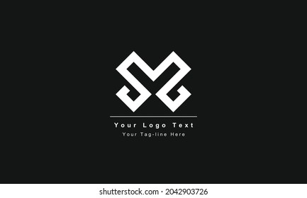 Premium Initial Letter DMD logo design. Trendy awesome artistic black and white color. DMD initial based Alphabet icon logo