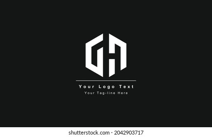 Diseño del logotipo Premium de la carta inicial GN. Color blanco y negro muy moderno. Logo del icono del Alfabeto basado inicialmente en GN