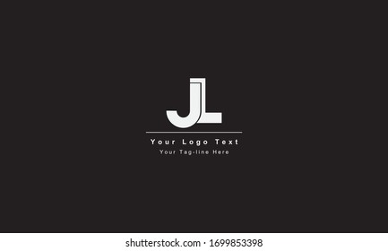 Diseño del logotipo Premium Initial Letter JL. Color blanco y negro de moda
Logo del icono del Alfabeto basado en JL LJ